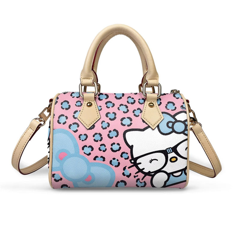 Nerdy Cat Pillow Bag Blue Bow Pre-Order