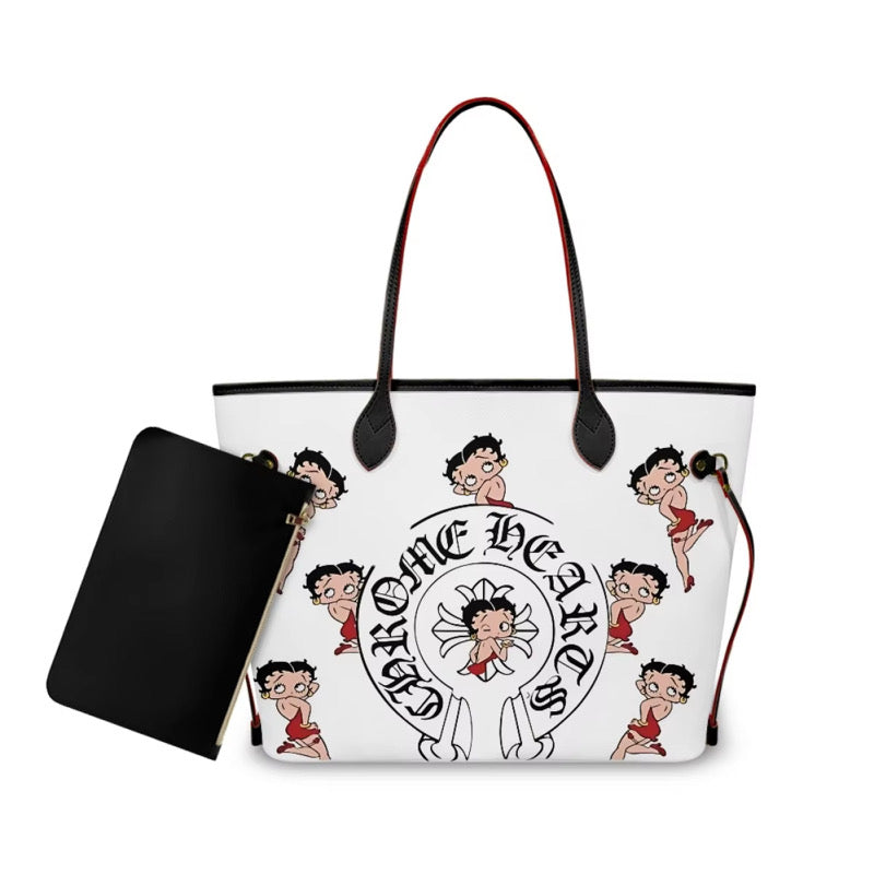 Chrome Heart Betty Boop Tote Bag