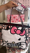 Bow Full Grill Kitty Tote Bag