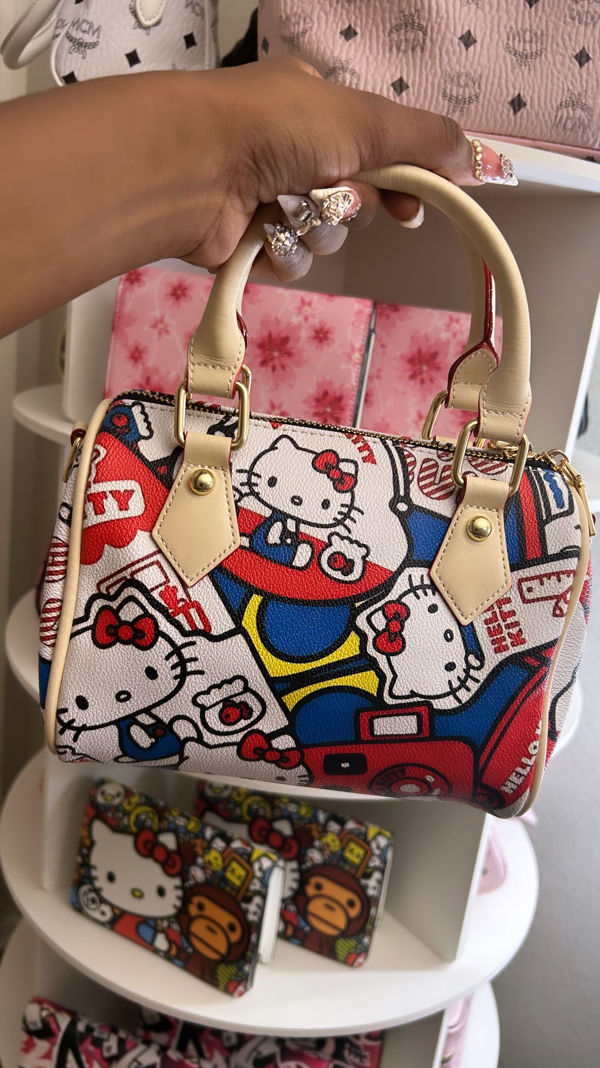 Kitty Colorful Pillow Bag