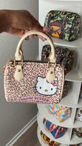 HK Chrome Heart Print Pillow Bag