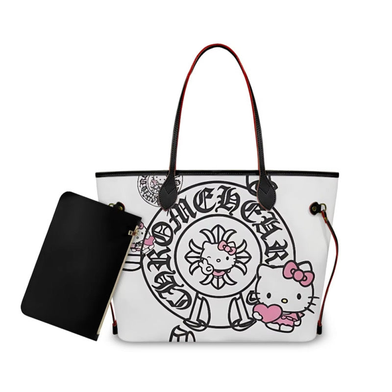 Chrome Kitty Tote Bag