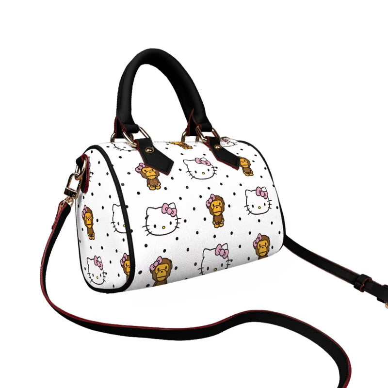 Polka Dot Kitty Pillow Bag