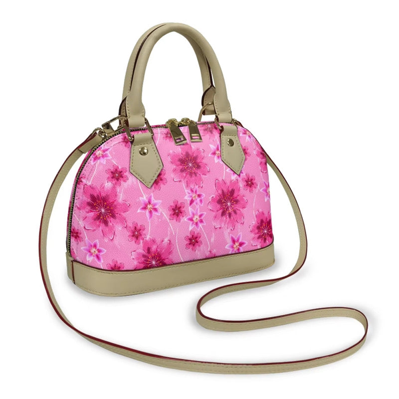 Pink Floral Shell bag